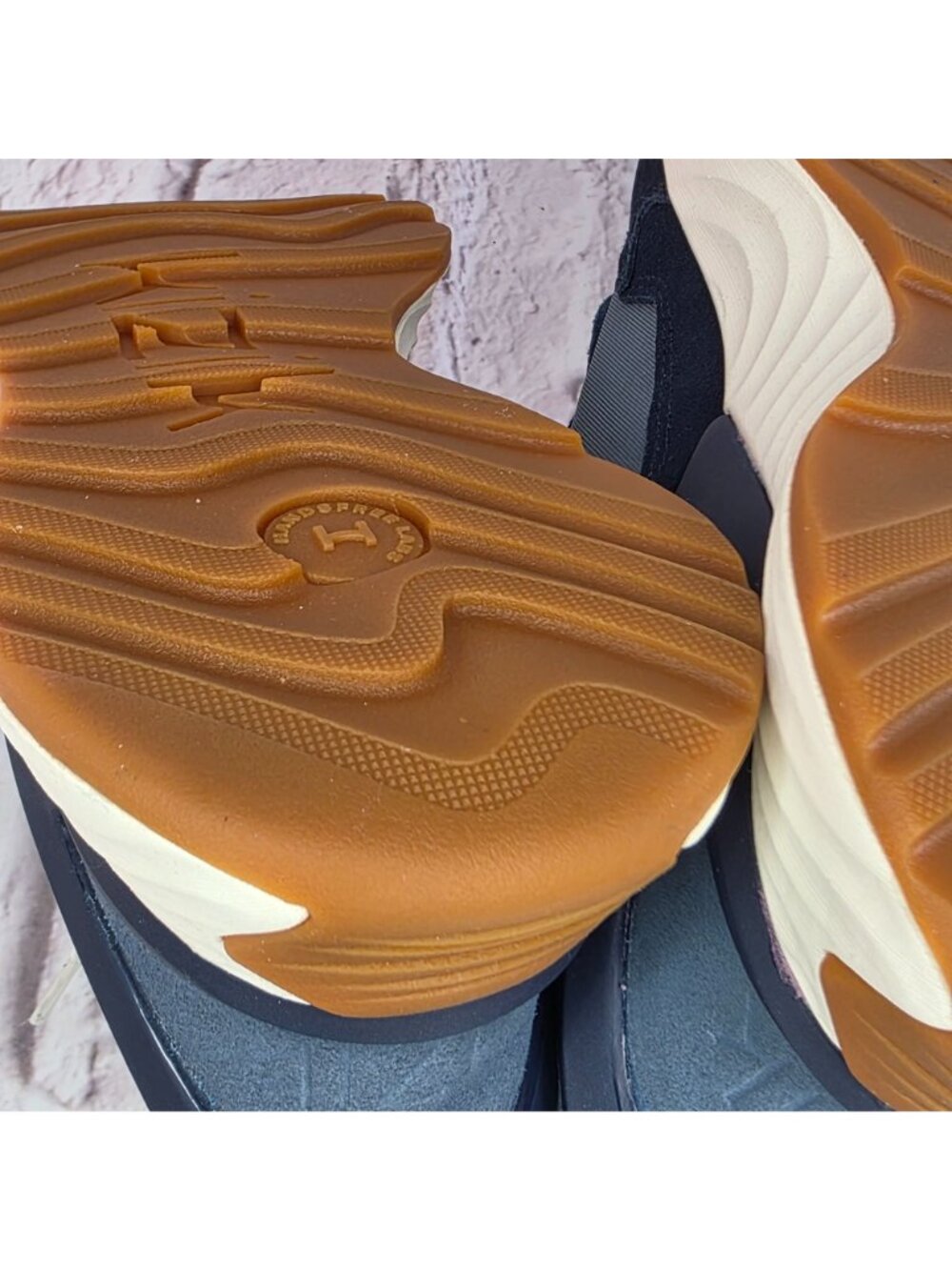 Kizik Monaco Sneaker Womens 9 Stormy Weather Naval Academy Comfort Shoes READ - Picture 12 of 13